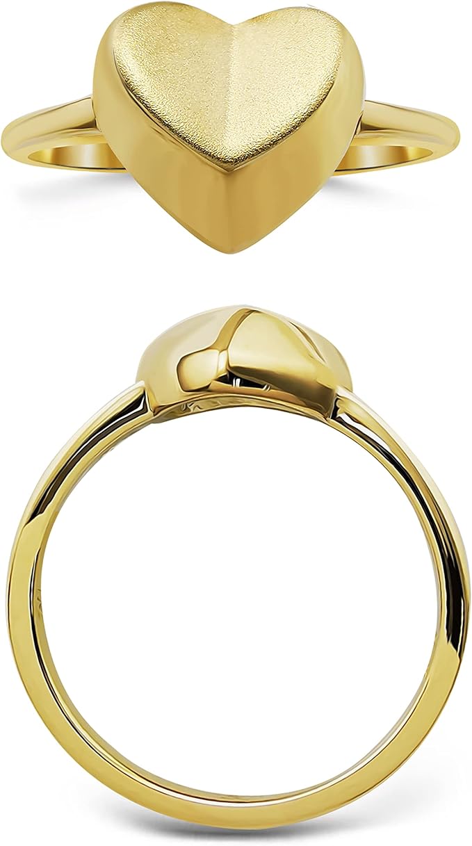 Gold-Plated Heart Ring