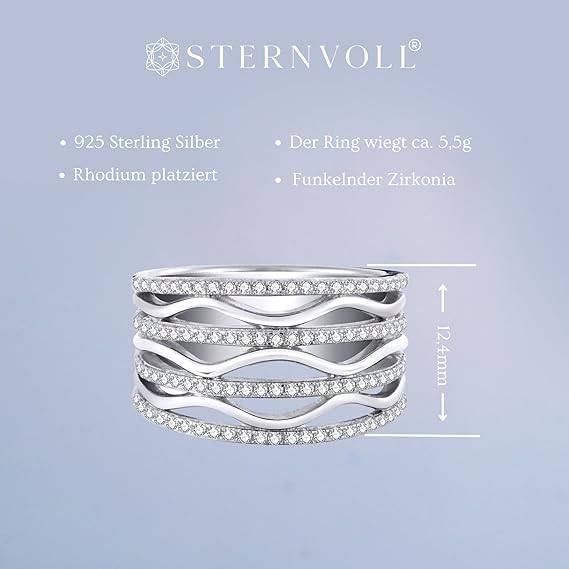 Wide Zirconia Ring