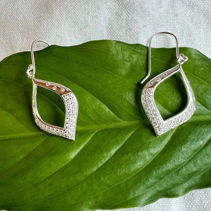 Navette Design Drop Earrings