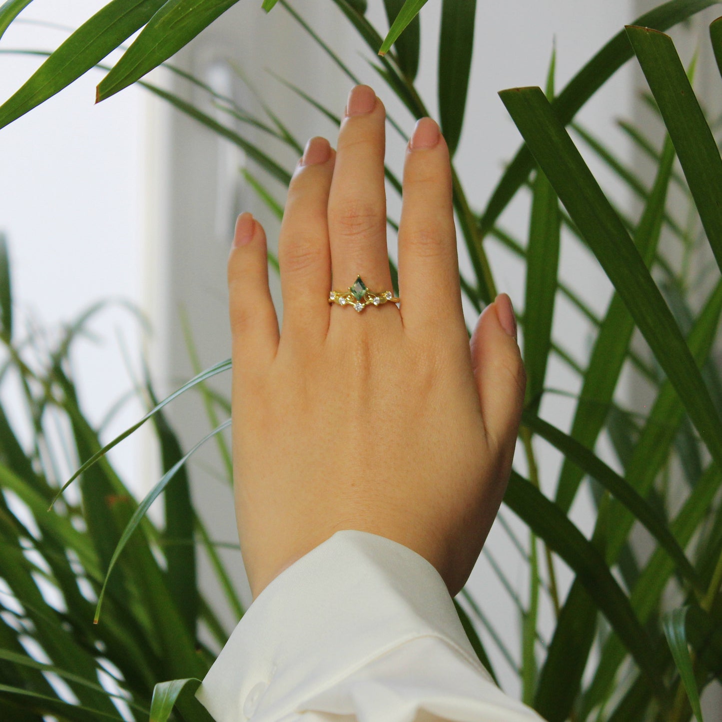 Moss Agate Ring