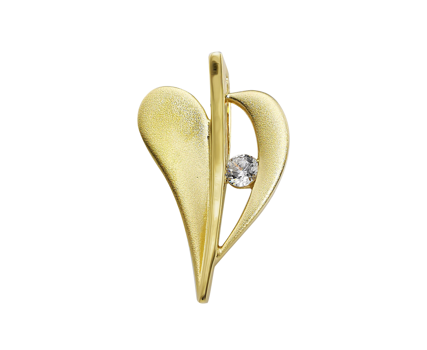 Gold-Plated Heart Pendant