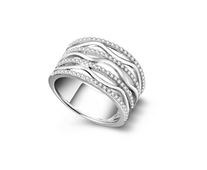 Wide Zirconia Ring