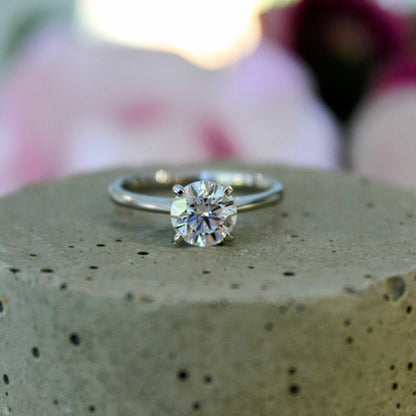 Four - Prong Solitaire Engagement Ring - Sternvoll Jewelry