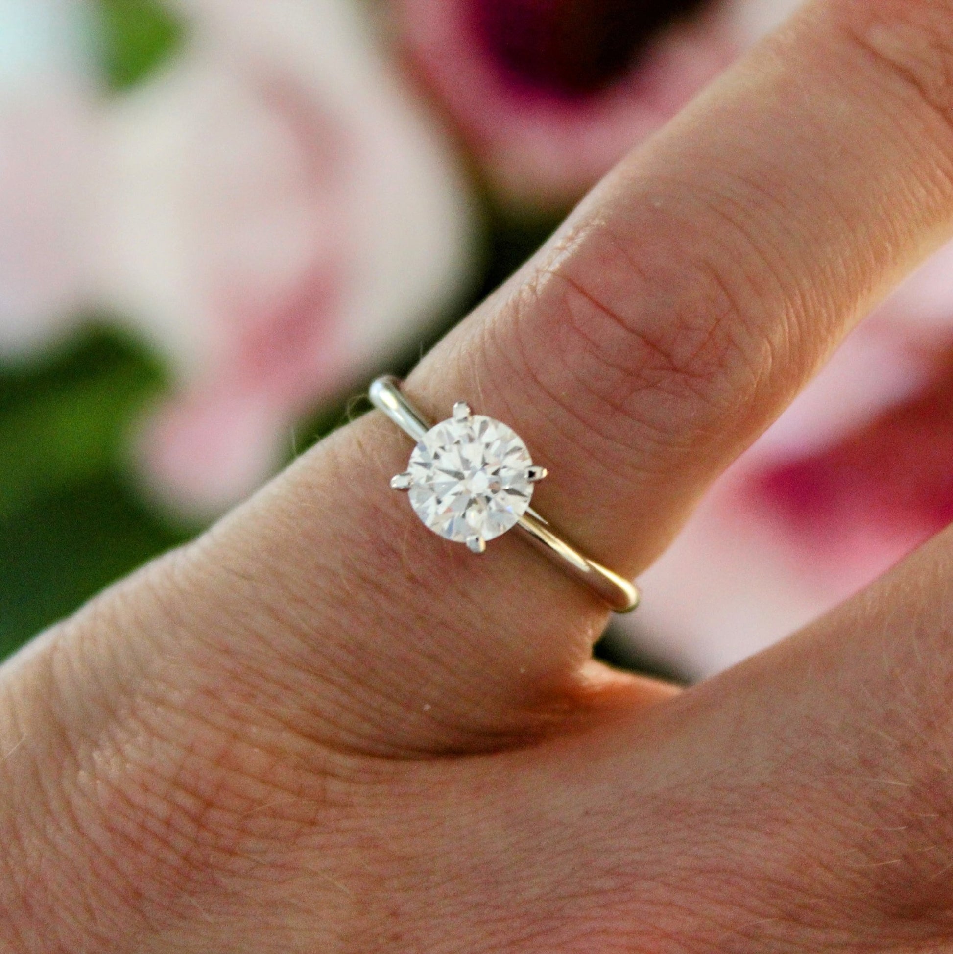 Four - Prong Solitaire Engagement Ring - Sternvoll Jewelry