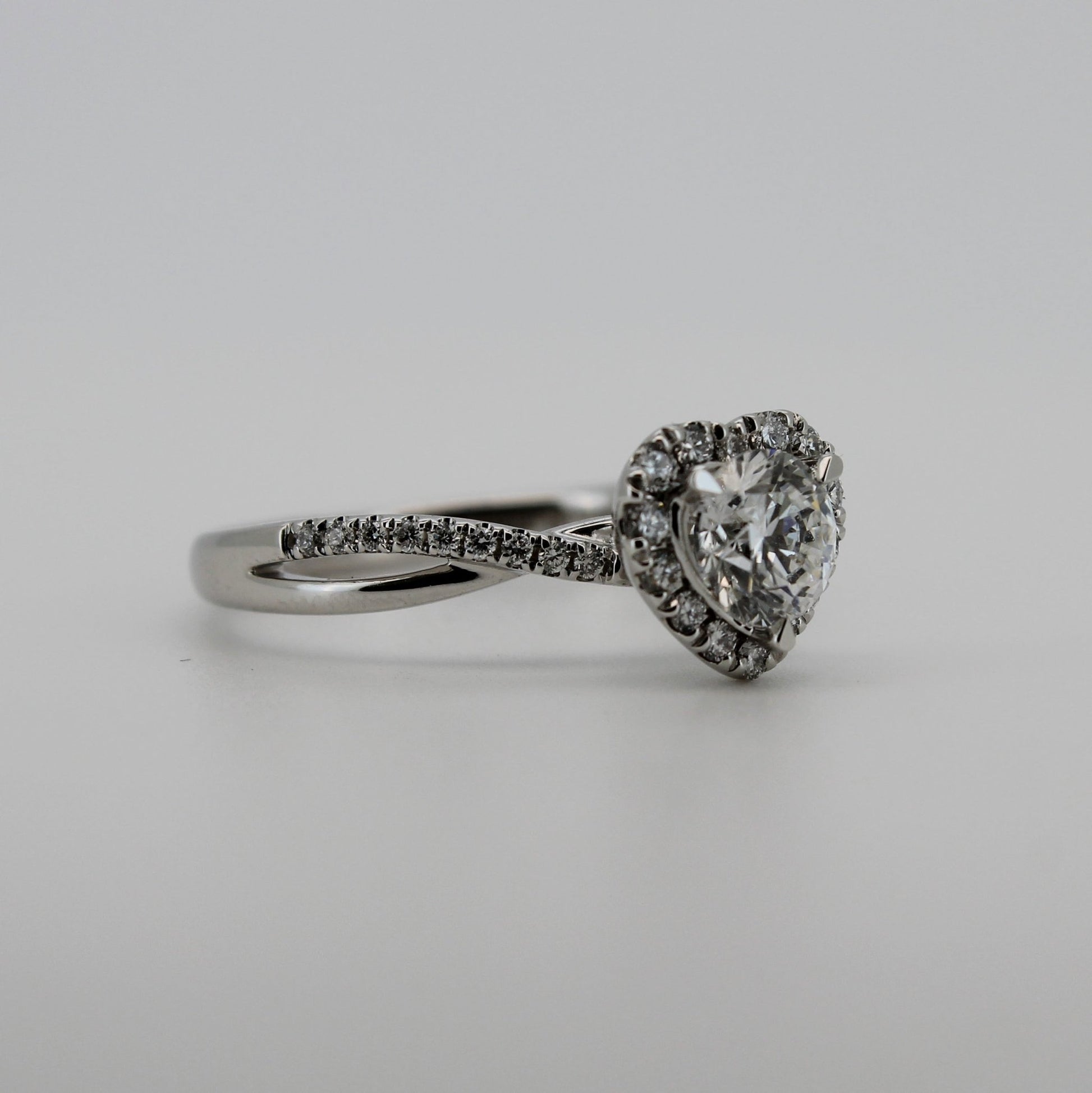 Heart - Shaped Halo Ring - Sternvoll Jewelry