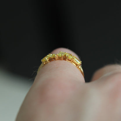 Multi - Stone Yellow Diamond Ring - Sternvoll Jewelry